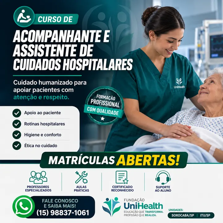 Acompanhante e Assistente de Cuidados Hospitalares
