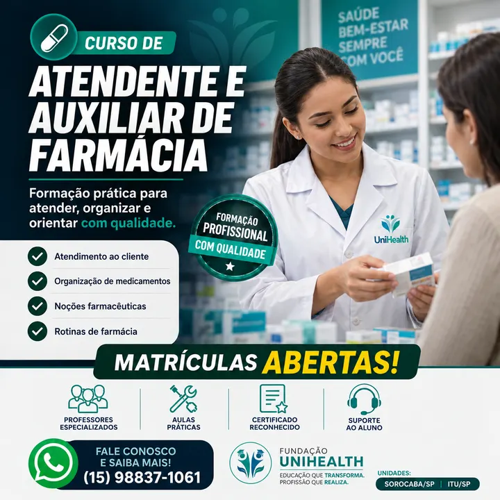 Atendente e Auxiliar de Farmácia