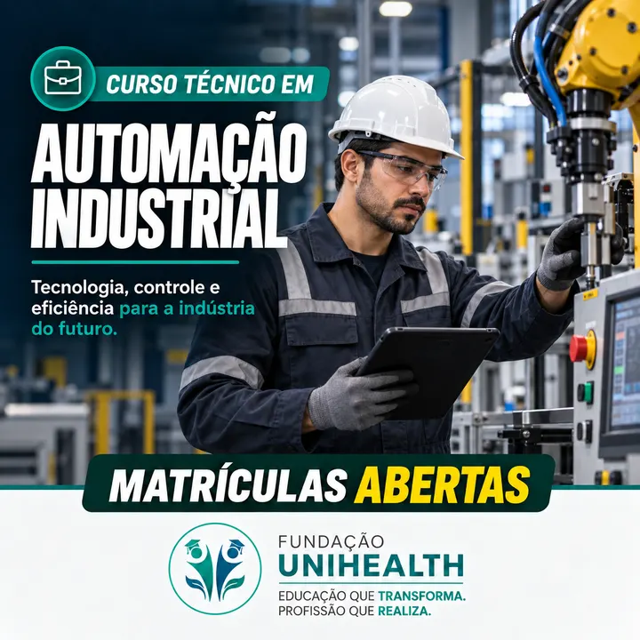 Material de divulgação do curso Técnico em Automação Industrial