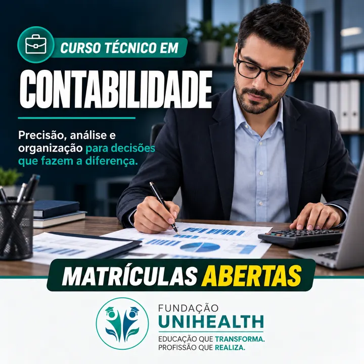 Material de divulgação do curso Técnico em Contabilidade