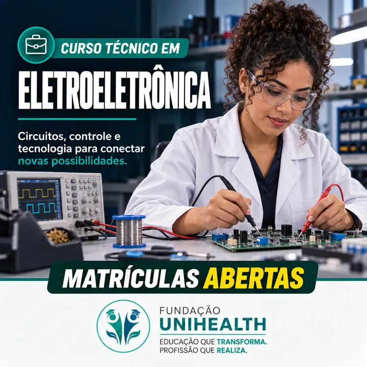 Material de divulgação do curso Técnico em Eletroeletrônica