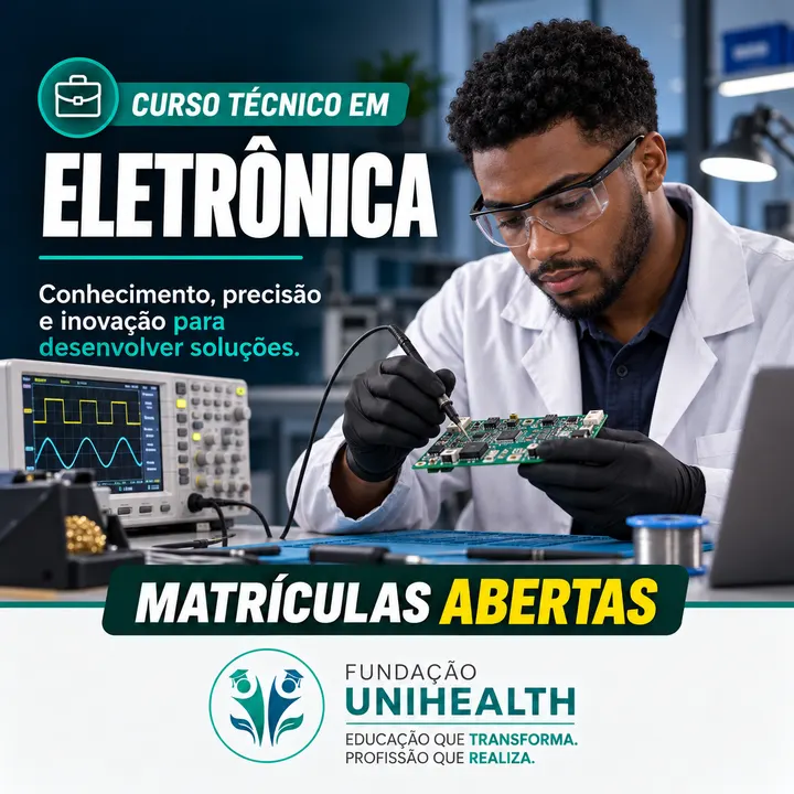 Material de divulgação do curso Técnico em Eletrônica