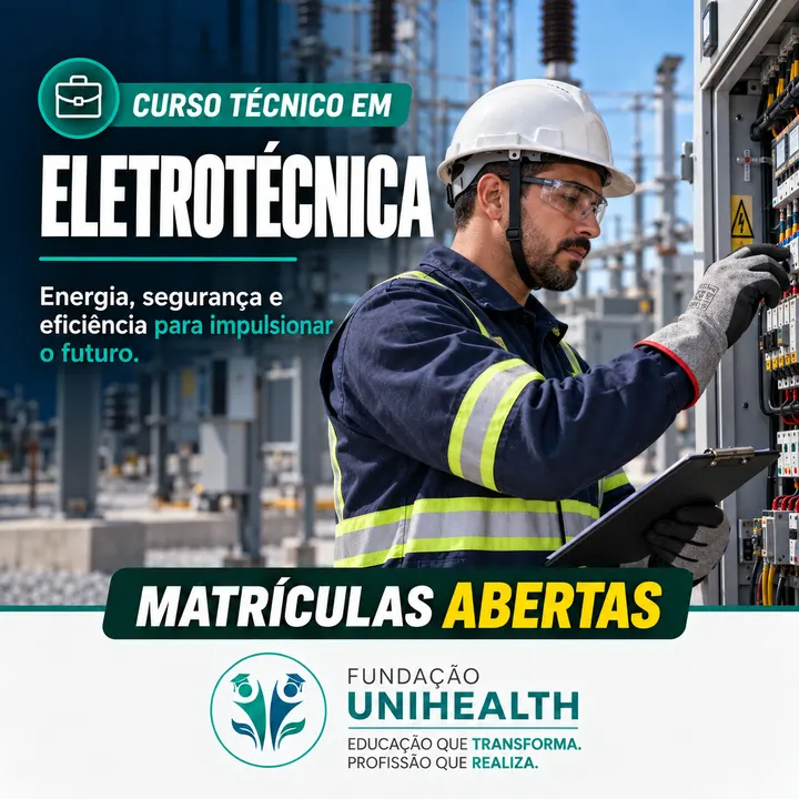 Material de divulgação do curso Técnico em Eletrotécnica