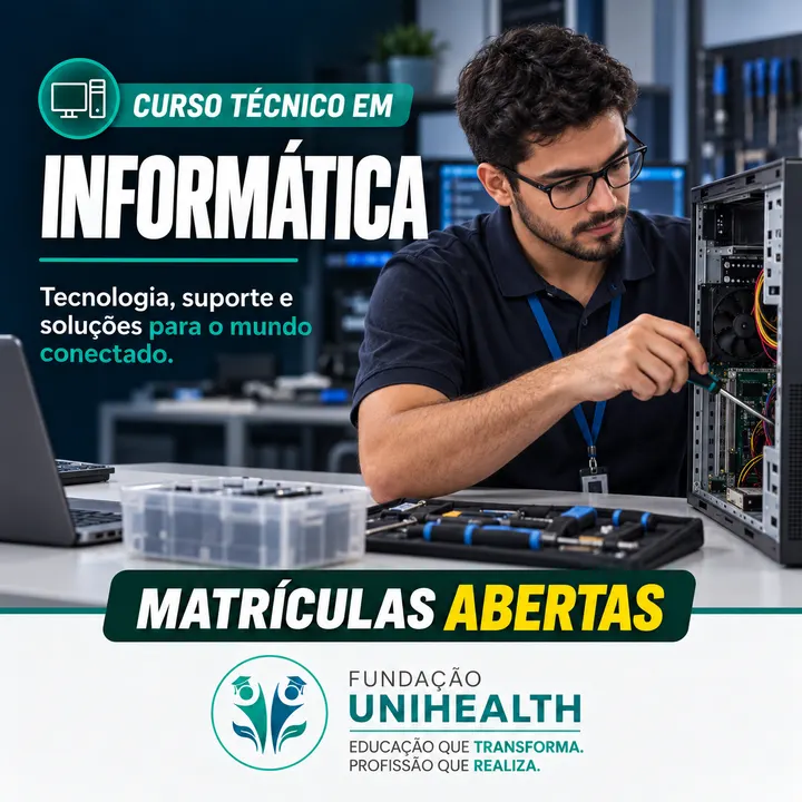 Material de divulgação do curso Técnico em Informática